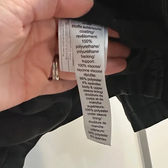 Women's Black Faux Leather Jacket - Picture 6 of 8